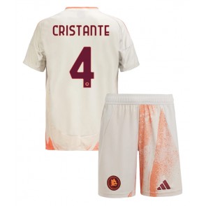 AS Roma Bryan Cristante #4 Borta Kläder Barn 2024-25 Kortärmad (+ Korta byxor)